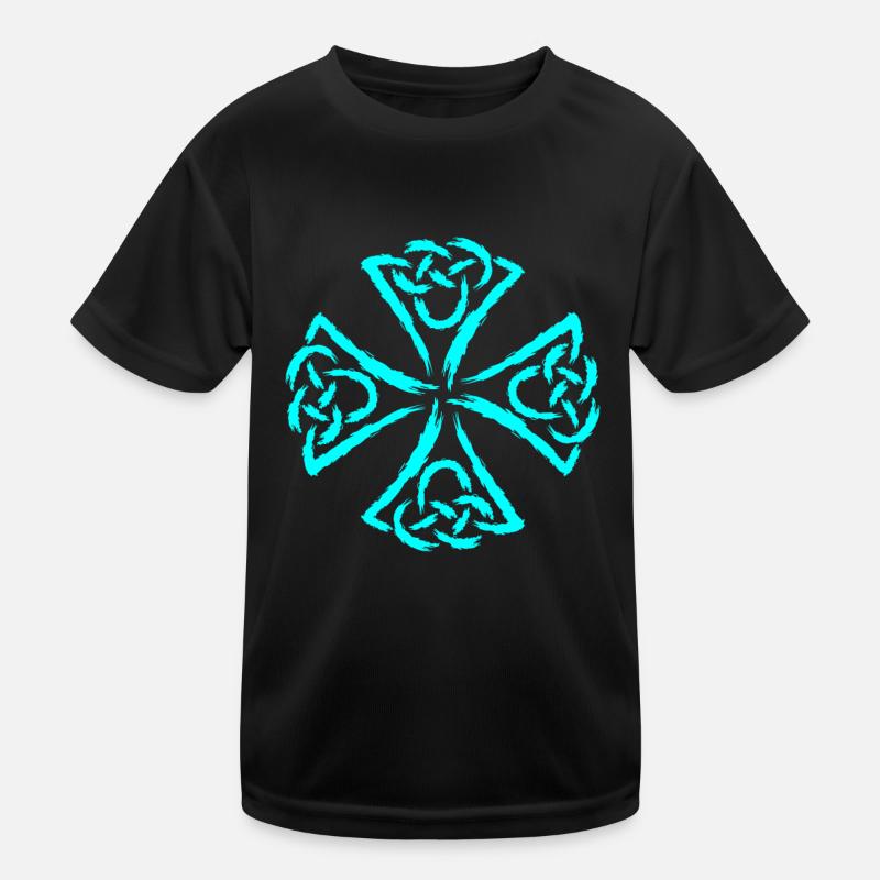 Celtic Symbols Strength Courage Kids Functional T-Shirt