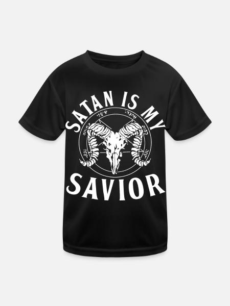 Satanism Gifts for Satanists | Satanist 666 - Kids Functional T-Shirt - black - Front