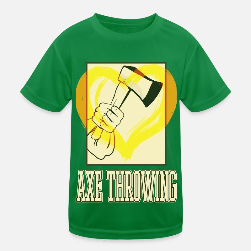 Lancer de hache Lancer de hache Lancer de hache Sport Double hache T-shirt sport Enfant