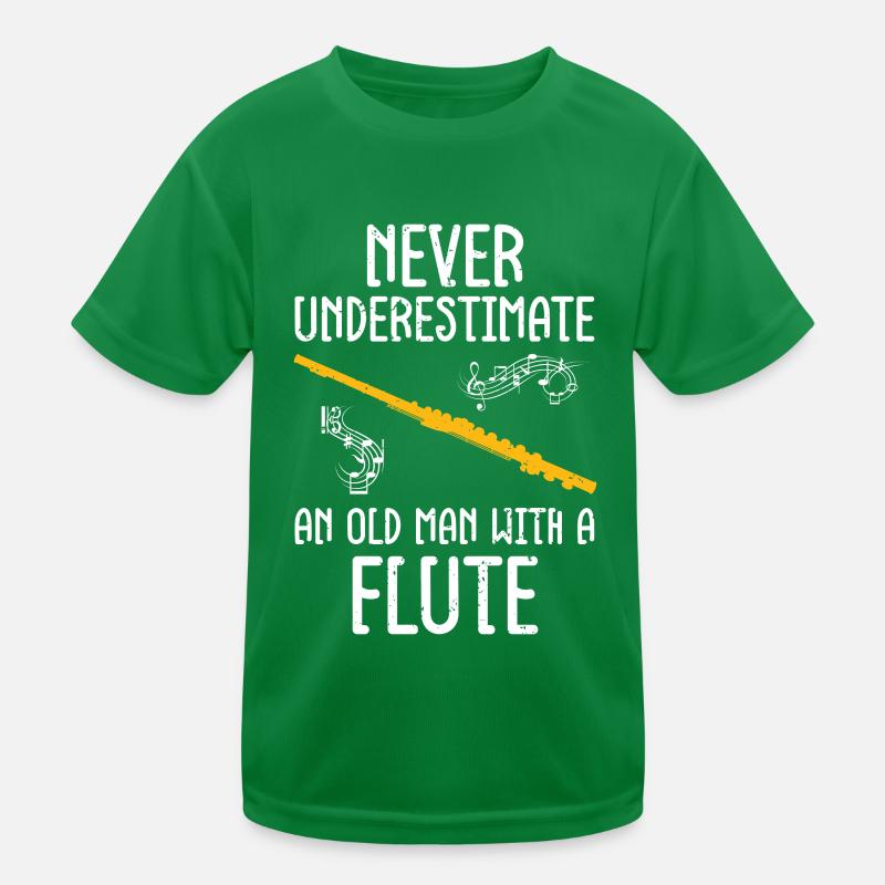 Flöte Kinder Funktions-T-Shirt