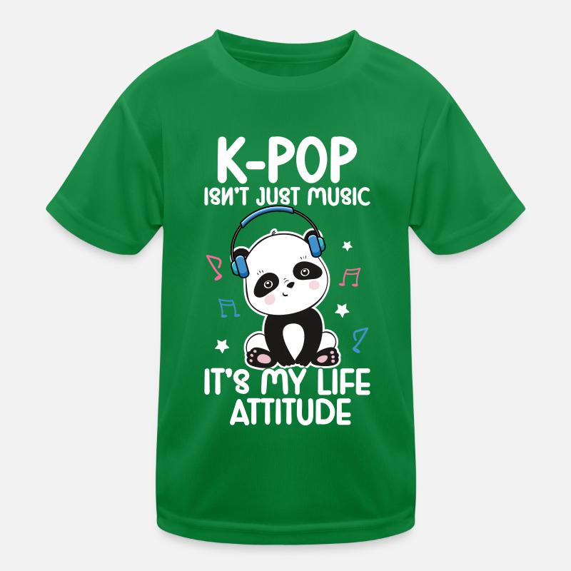 K-Pop Panda Kids Functional T-Shirt