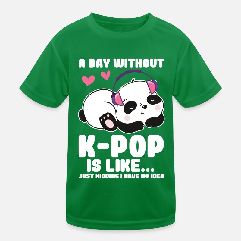 K-Pop Panda Kids Functional T-Shirt