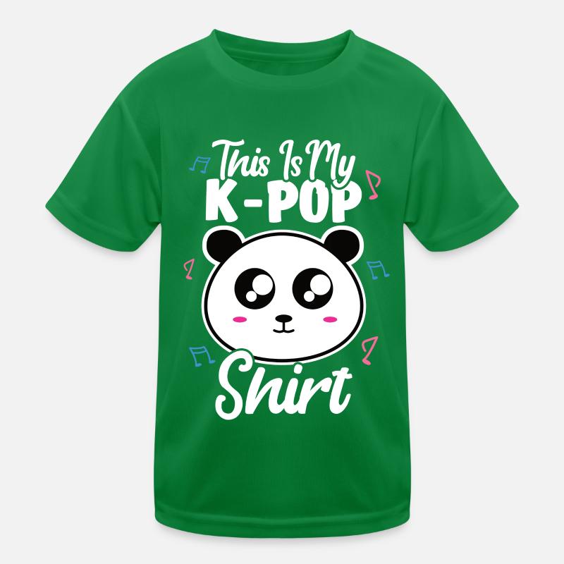 K-Pop Panda Kinder Funktions-T-Shirt