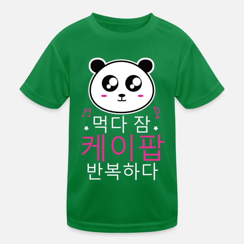 K-Pop Panda Kids Functional T-Shirt
