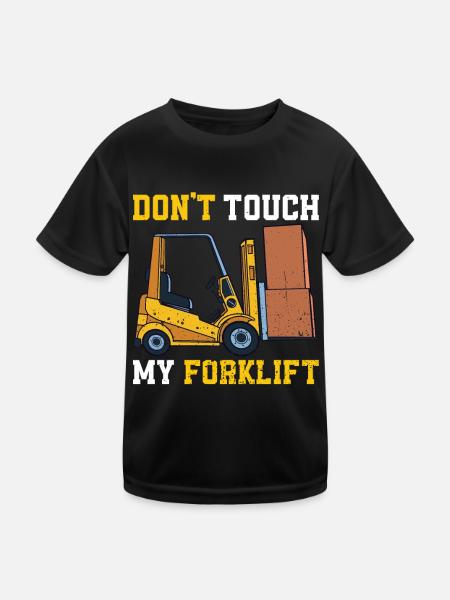 Conducteur de chariot élévateur - T-shirt sport Enfant - noir - Devant