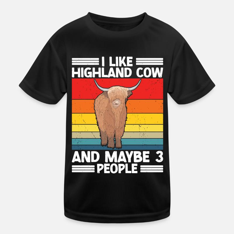 Vache des Highlands T-shirt sport Enfant