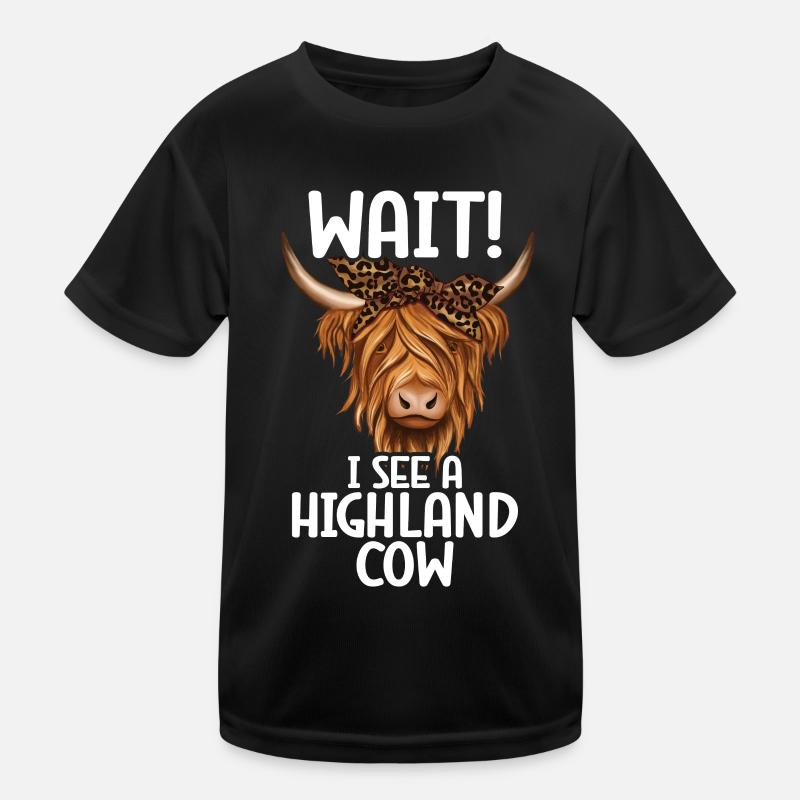 Vache des Highlands T-shirt sport Enfant