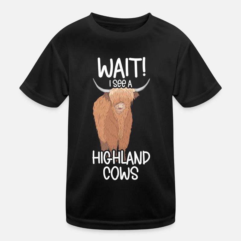 Vache des Highlands T-shirt sport Enfant
