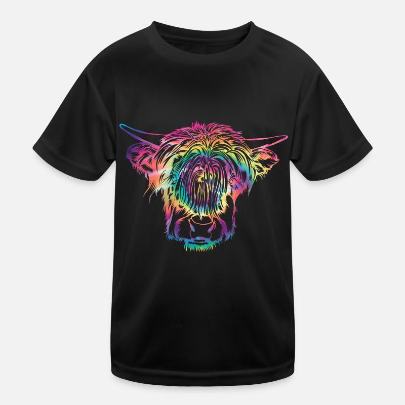 Vache des Highlands T-shirt sport Enfant