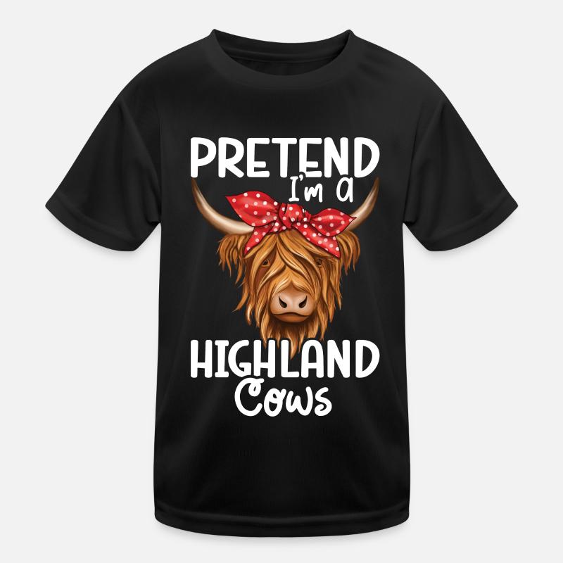 Vache des Highlands T-shirt sport Enfant