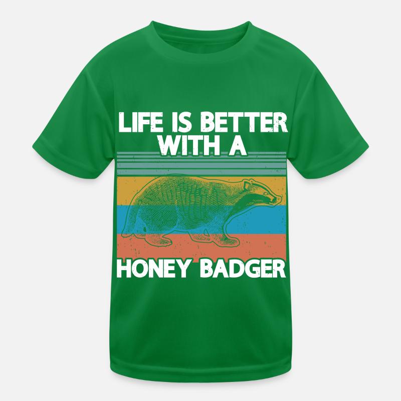 Honig Dachs Kinder Funktions-T-Shirt