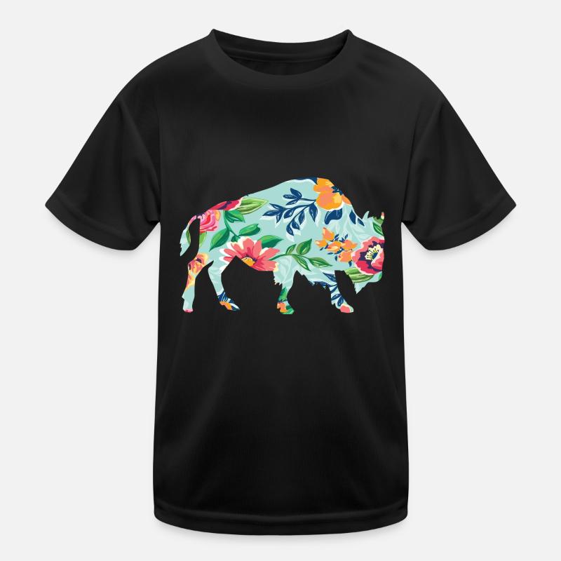 Bison Kinder Funktions-T-Shirt