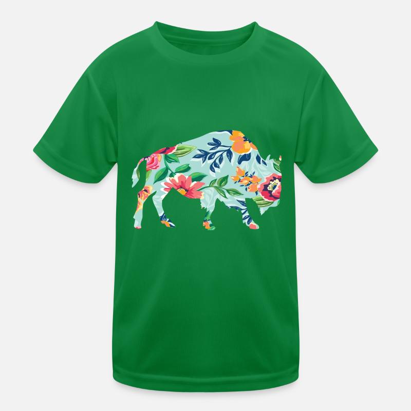 Bison Kinder Funktions-T-Shirt