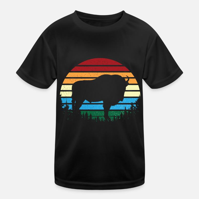 Bison Kids Functional T-Shirt