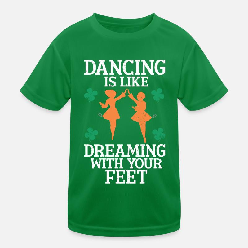 Irish Dance St. Patricks Tanz Kinder Funktions-T-Shirt