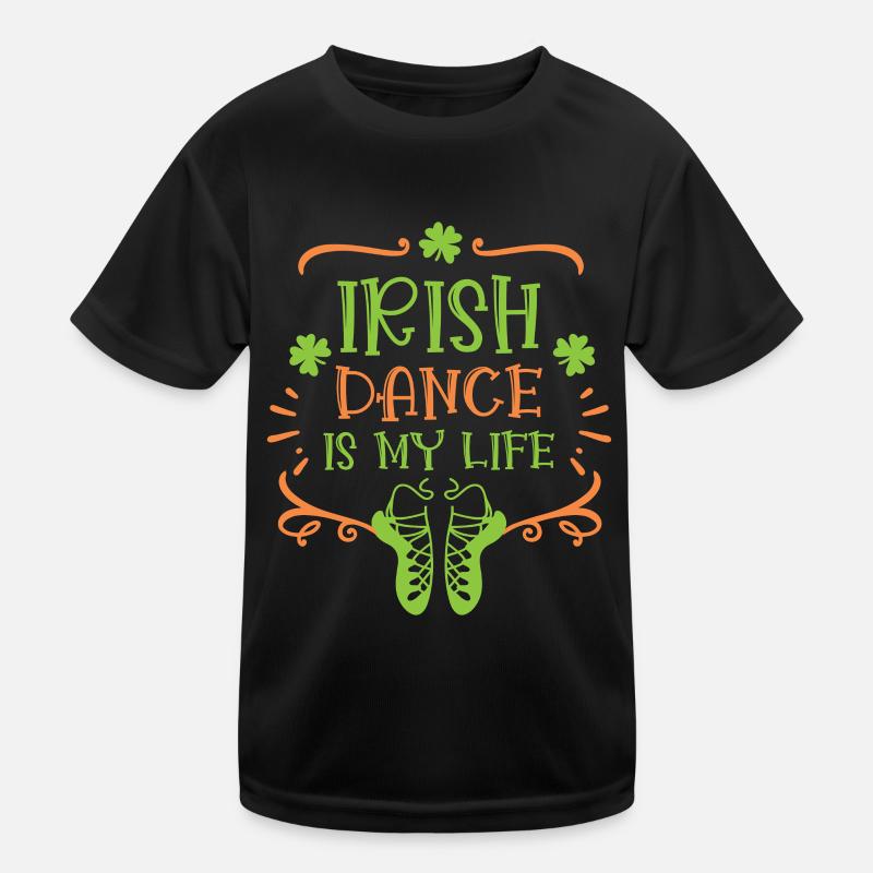 Irish Dance St. Patricks Tanz Kinder Funktions-T-Shirt