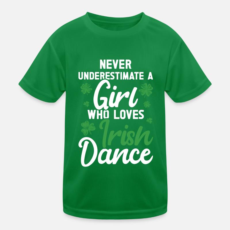 Irish Dance St. Patricks Tanz Kinder Funktions-T-Shirt