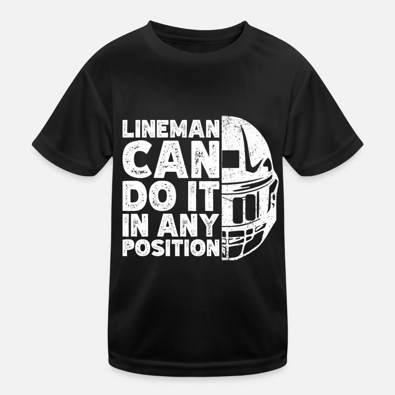 Lineman Football Player Offensive Defensive Kinder Funktions-T-Shirt
