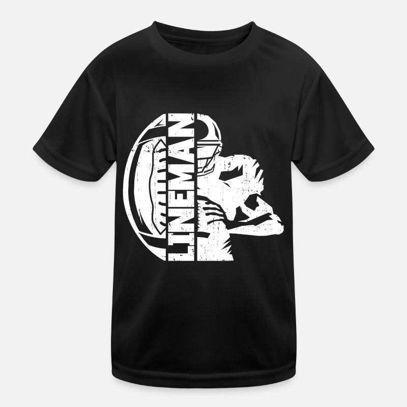 Lineman Football Player Offensive Defensive Kinder Funktions-T-Shirt