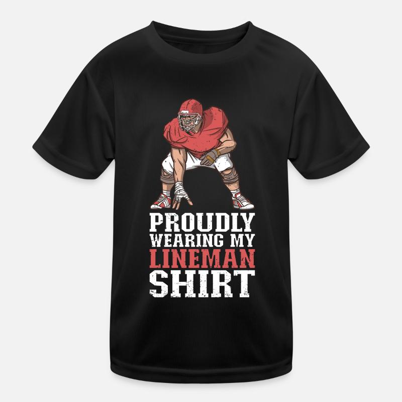 Lineman Football Player Offensive Defensive Kinder Funktions-T-Shirt