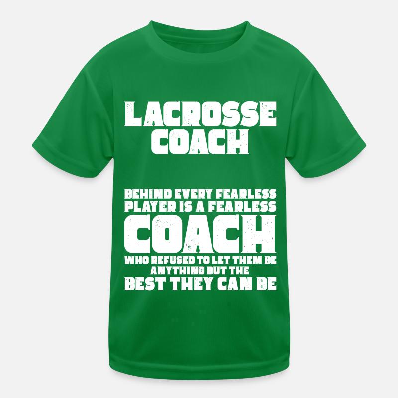 Lacrosse Coach Stick Kids Functional T-Shirt