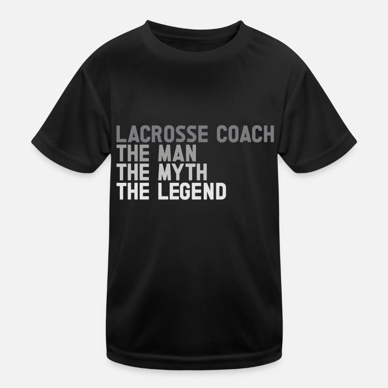 Lacrosse Coach Stick Kids Functional T-Shirt