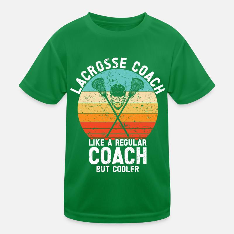 Lacrosse Coach Stick Kids Functional T-Shirt