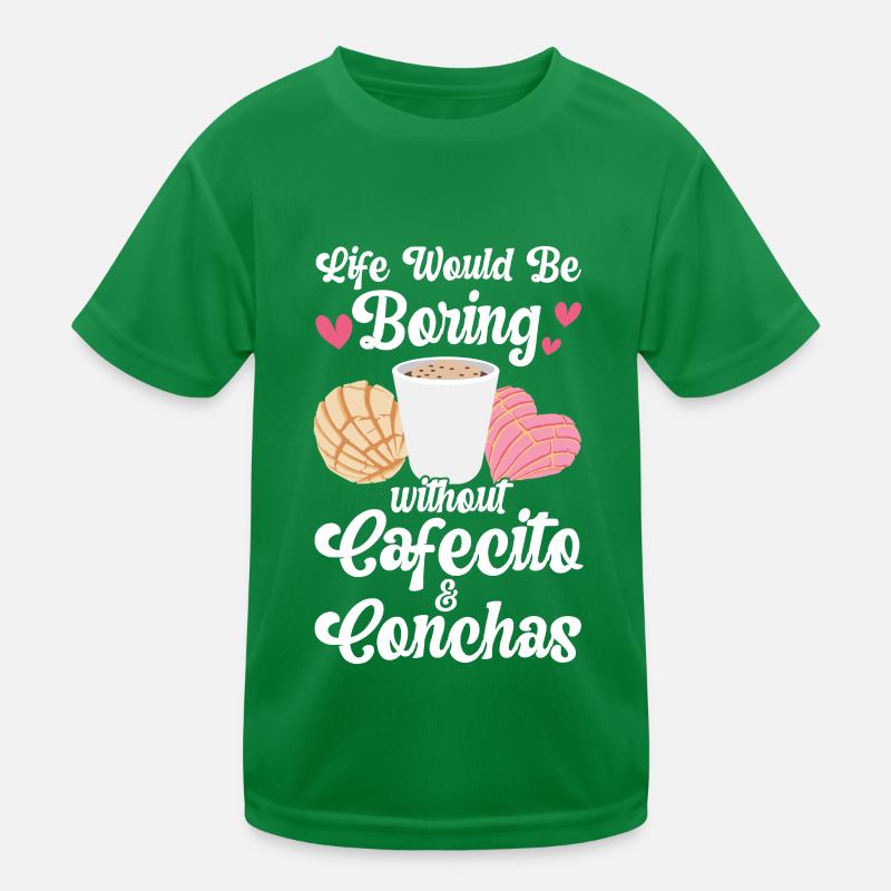 Cafecito Y Chisme Conchas Pan Dulce Kinder Funktions-T-Shirt