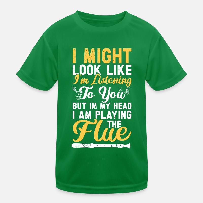 Flöte Kinder Funktions-T-Shirt