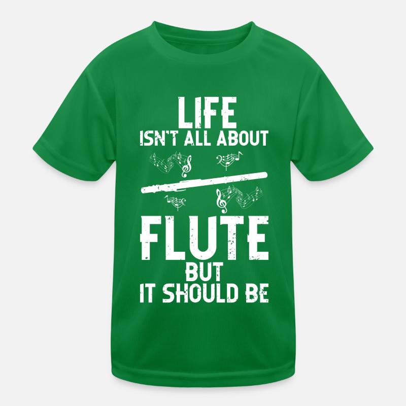 Flöte Kinder Funktions-T-Shirt