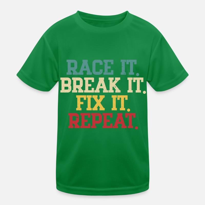 Go karting Kids Functional T-Shirt