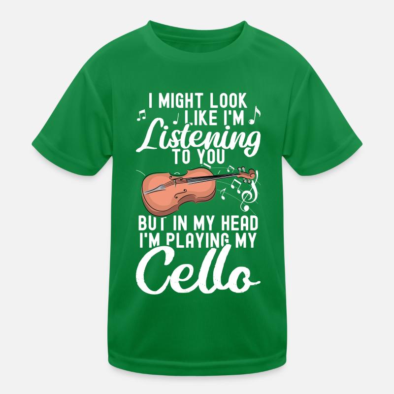 Violoncelle -Instrument de musique T-shirt sport Enfant