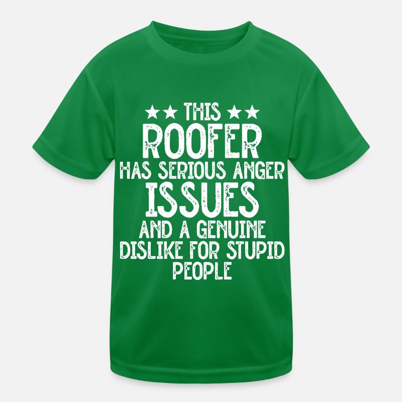 Dachdecker -Dachhäuser Reparaturen Kinder Funktions-T-Shirt