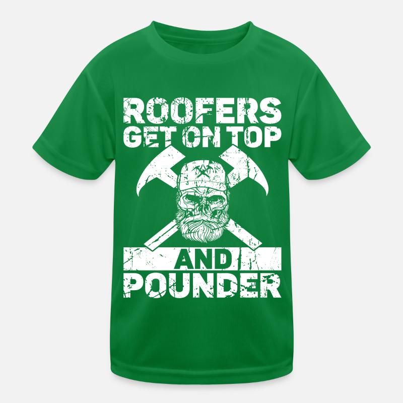 Dachdecker -Dachhäuser Reparaturen Kinder Funktions-T-Shirt