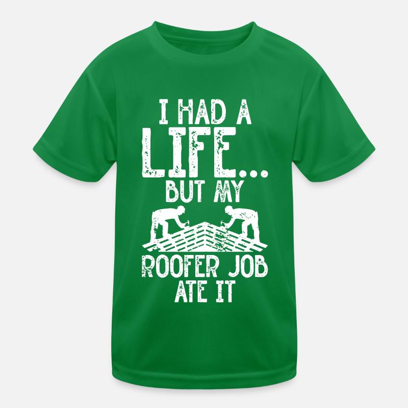 Dachdecker -Dachhäuser Reparaturen Kinder Funktions-T-Shirt
