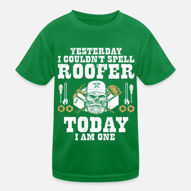 Dachdecker -Dachhäuser Reparaturen Kinder Funktions-T-Shirt