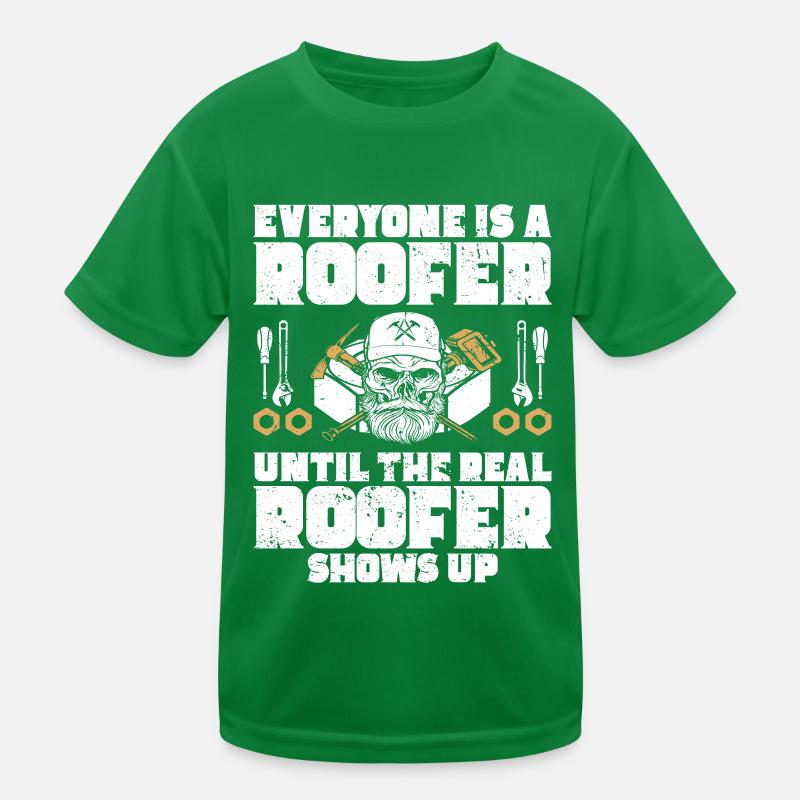 Dachdecker -Dachhäuser Reparaturen Kinder Funktions-T-Shirt