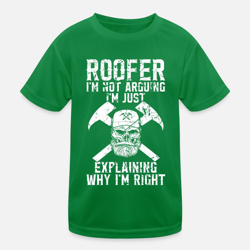 Dachdecker -Dachhäuser Reparaturen Kinder Funktions-T-Shirt