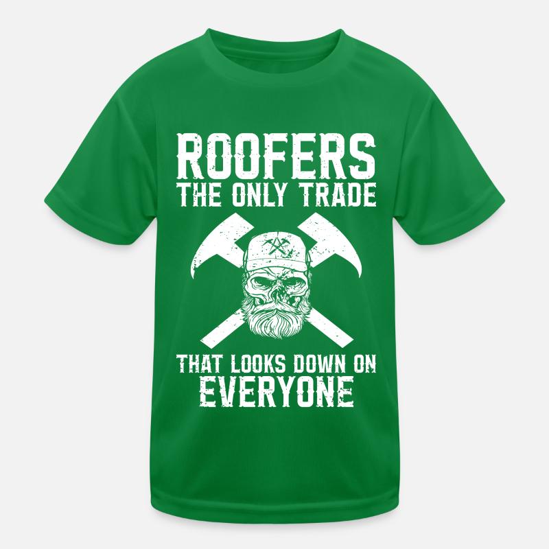 Dachdecker -Dachhäuser Reparaturen Kinder Funktions-T-Shirt