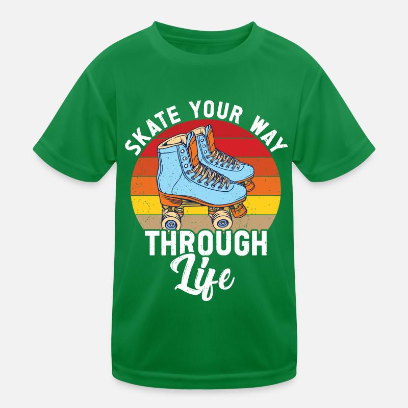 Rollschuhe Kinder Funktions-T-Shirt