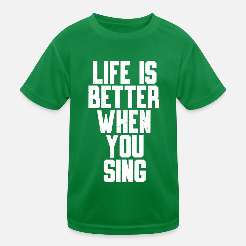 Singen Kinder Funktions-T-Shirt