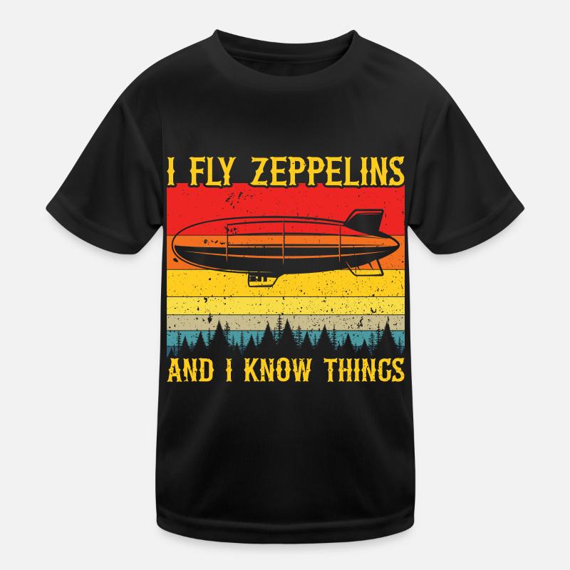 Zeppelin Kinder Funktions-T-Shirt