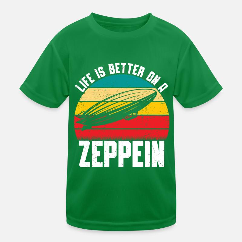 Zeppelin Kinder Funktions-T-Shirt