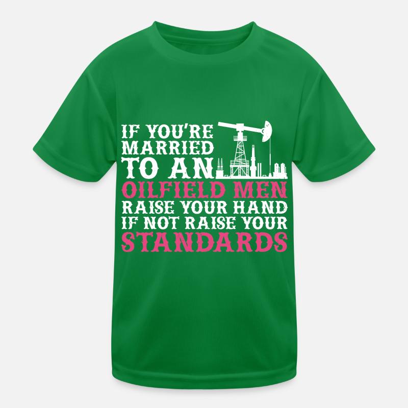 Ölfeld Kinder Funktions-T-Shirt