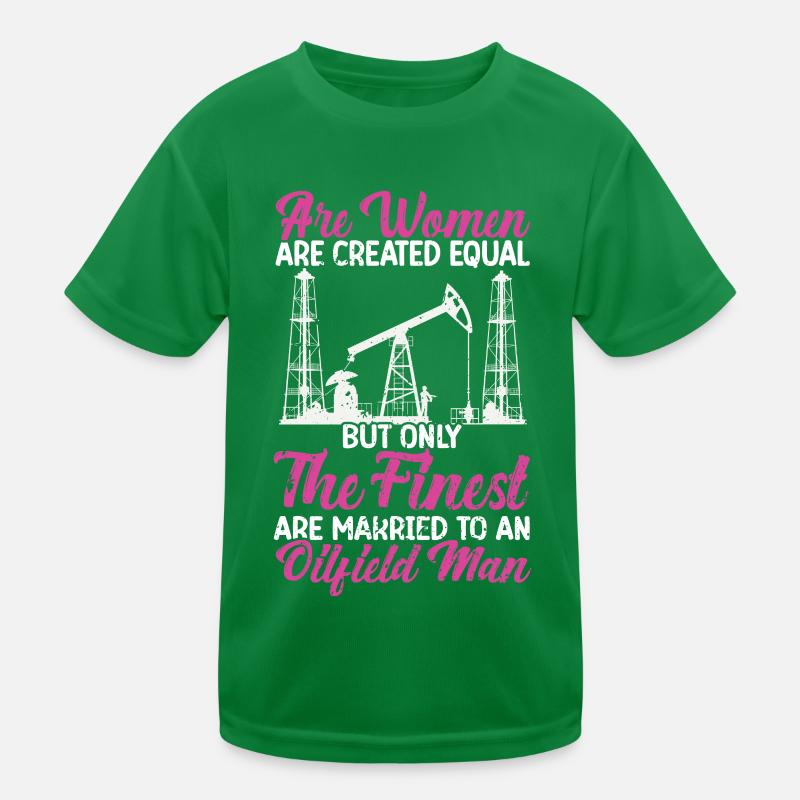 Ölfeld Kinder Funktions-T-Shirt