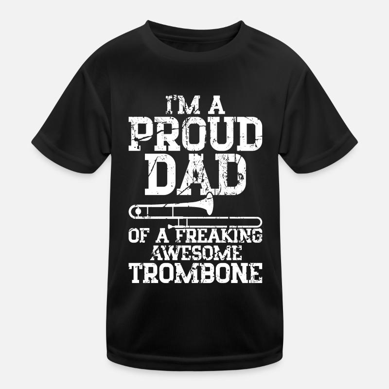 Trombone - Kids Functional T-Shirt - black