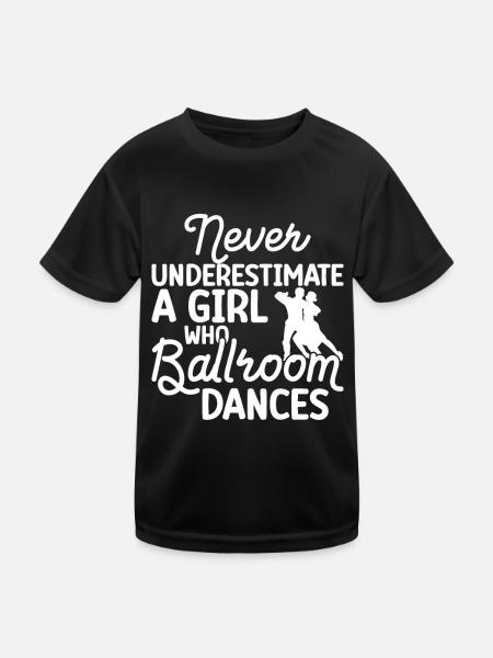 Ballroom - Kids Functional T-Shirt - black - Front