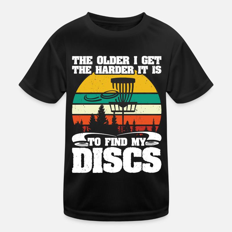 Golf Disc Frisbee Kids Functional T-Shirt