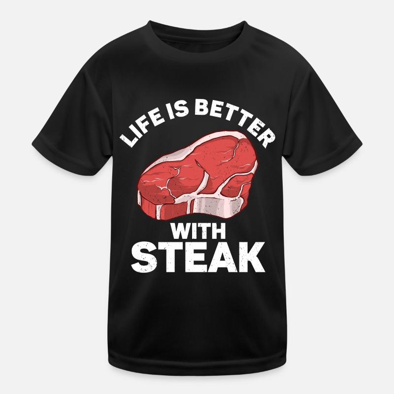 Steak Kids Functional T-Shirt