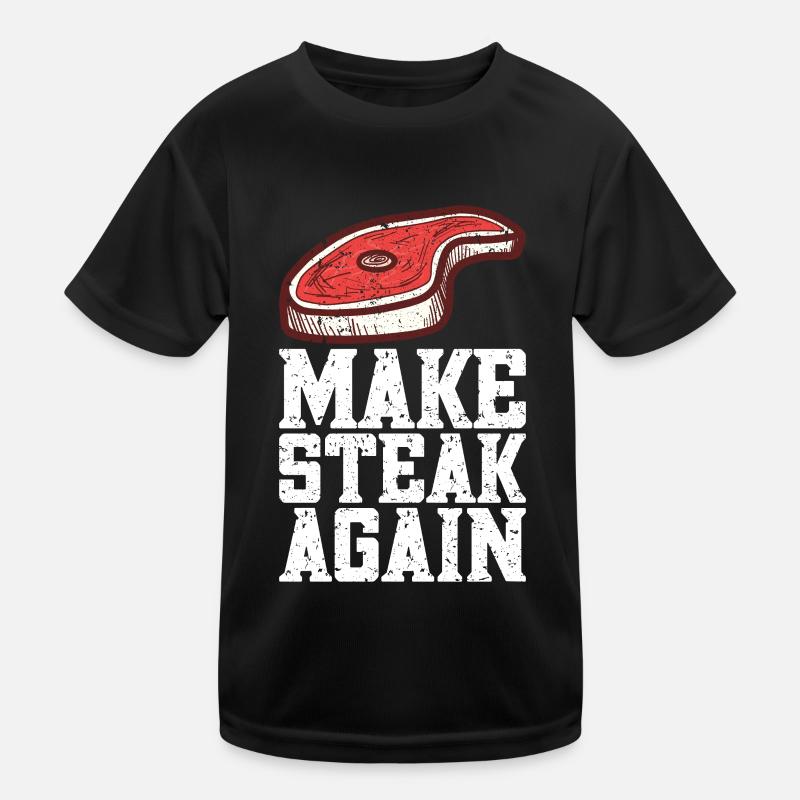 Steak Kids Functional T-Shirt